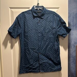 Banana Republic Dark Blue Patterned Shirt